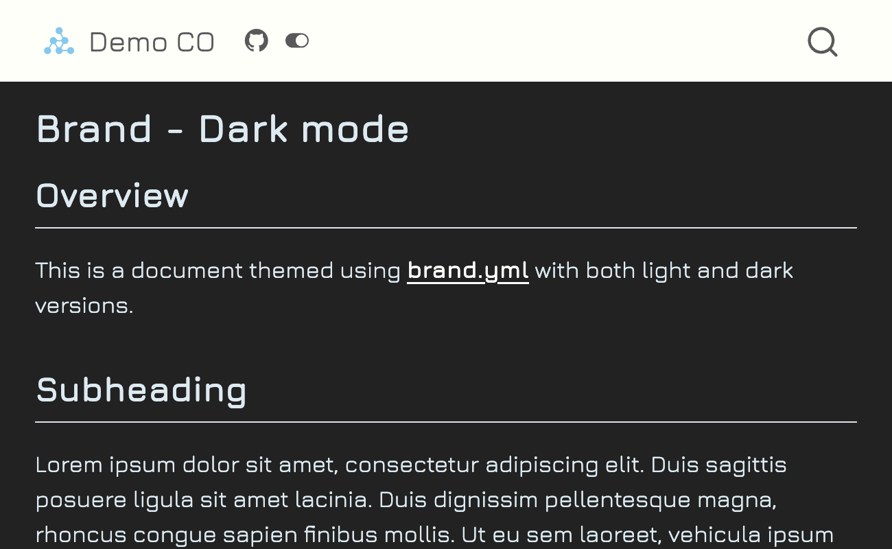 dark brand
